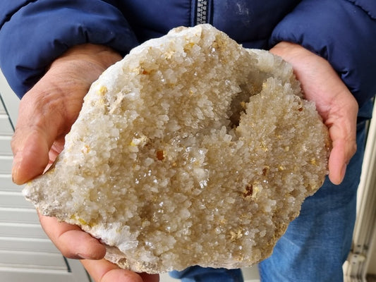 Celestine Crystals on matrix - Height: 25 cm - Width: 17 cm- 7 kg - (1)