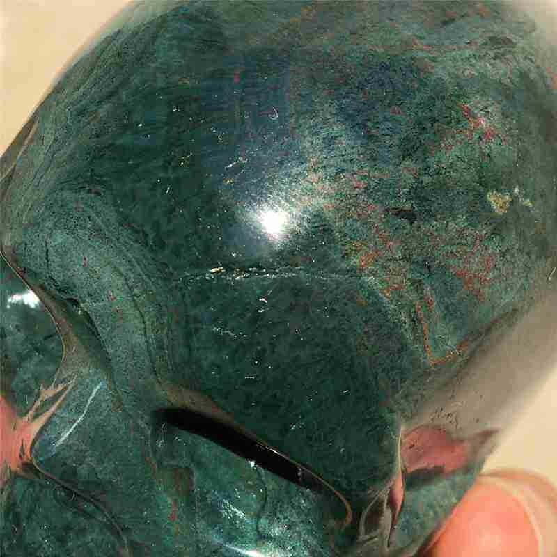 0.34kg Natural agate skull carved Quartz Crystal skull Healing