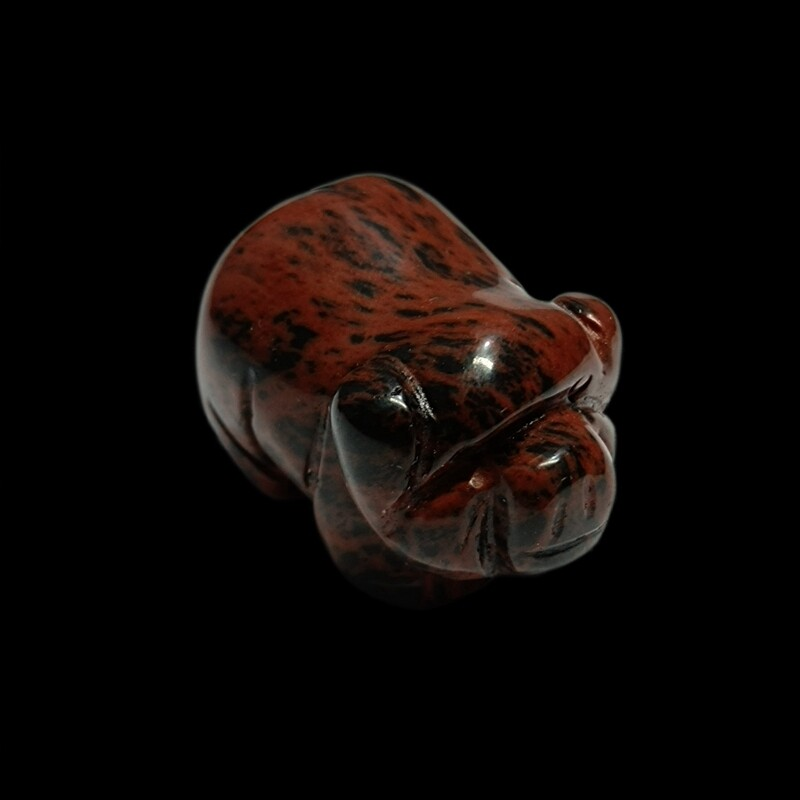 Raw Natural Quartz Crystal Skull Carved Pig Wild Boar Piggy Animal Healing Stone