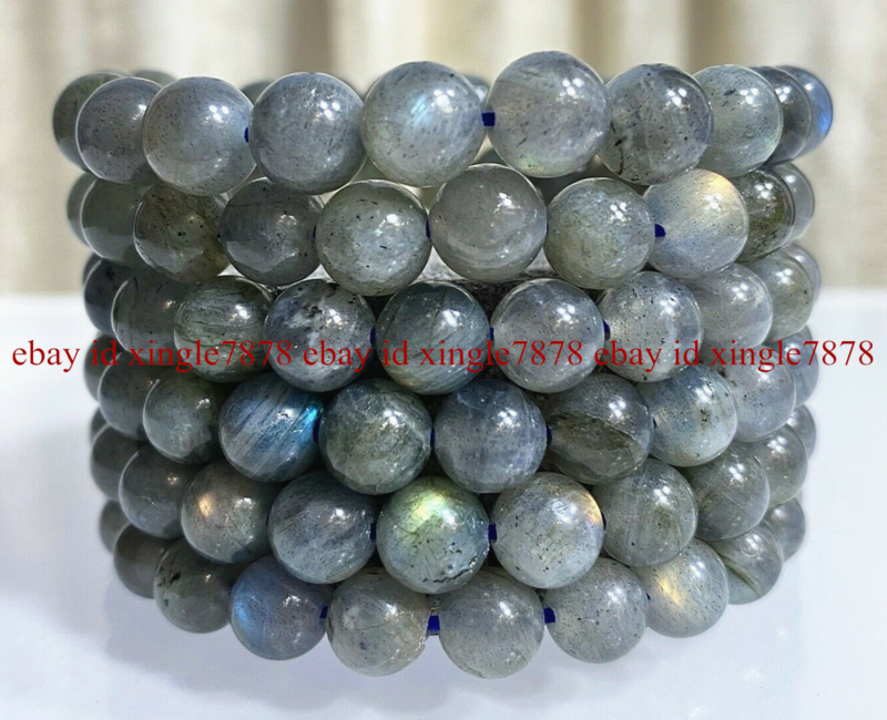 Wholesale Lots 6 Pcs 7.5" Natural Crystal Healing Gemstone Stretch Bracelet