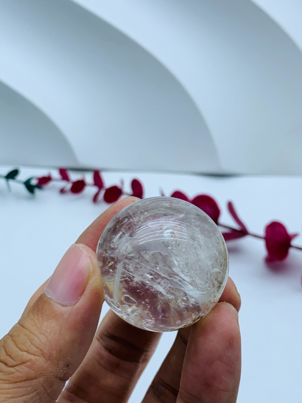 Herkimer Diamond Enhydro Crystal Magic Ball 36MM &big moving water droplet 36g