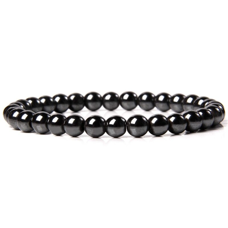 Handmade Natural 6mm Crystal Agates Stretch Bracelet for Women Men Jewelry Gifts