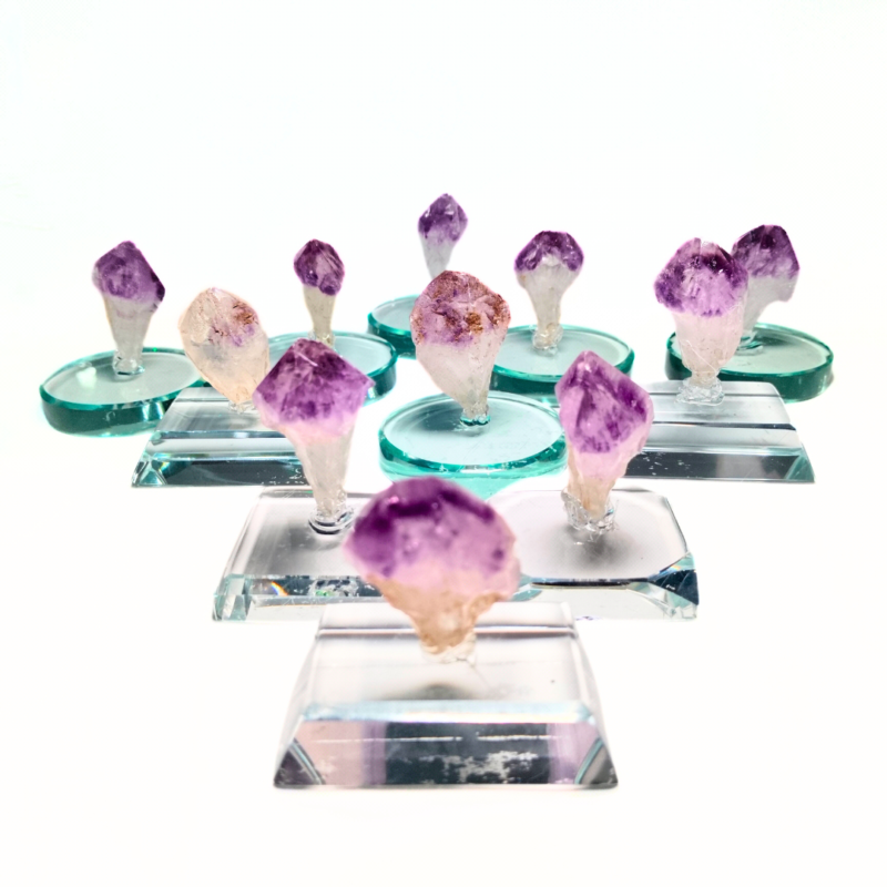 Natural Shape Random Raw Amethyst Crystals Stone Piece for Collection 1 pc 1 Oz