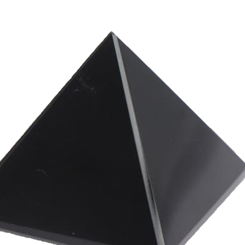 Obsidian Pyramid Natural Polished Surface Home Ornaments Desktop DecorY.ou