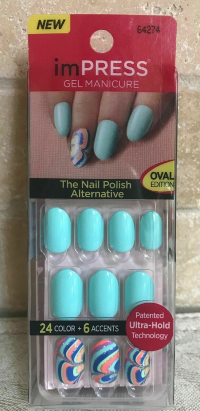 Kiss imPRESS Press-On Manicure One Step False Nails + Accents U PICK COLOR New!!