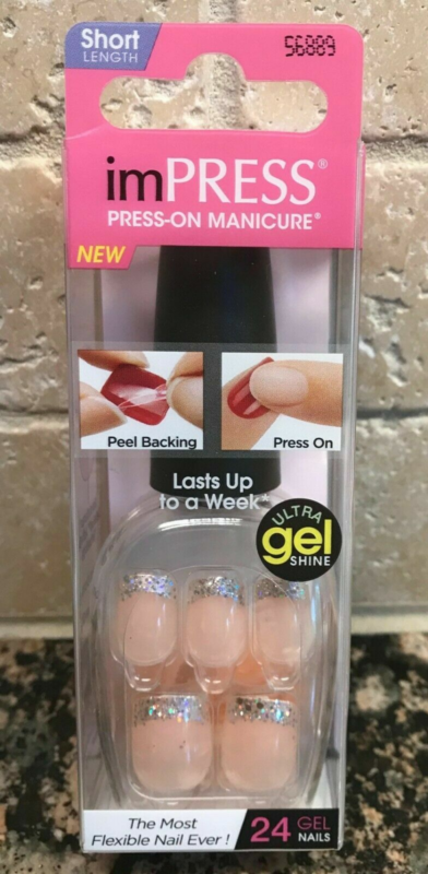 Kiss imPRESS Press-On Manicure One Step False Nails + Accents U PICK COLOR New!!