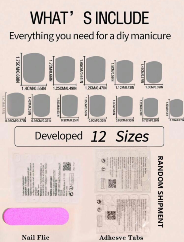Press On Nails Short Oval Various Colours Nude False Fake Nail 24pcs With Glue