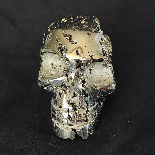 Pyrite Skull - Height: 8 cm - Width: 5 cm- 570 g