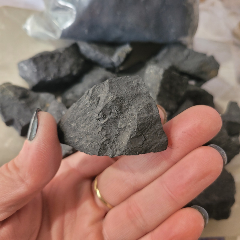 Raw Shungite Crystal Rough Material EMF Blocker Purification 2 lbs/1 kilo