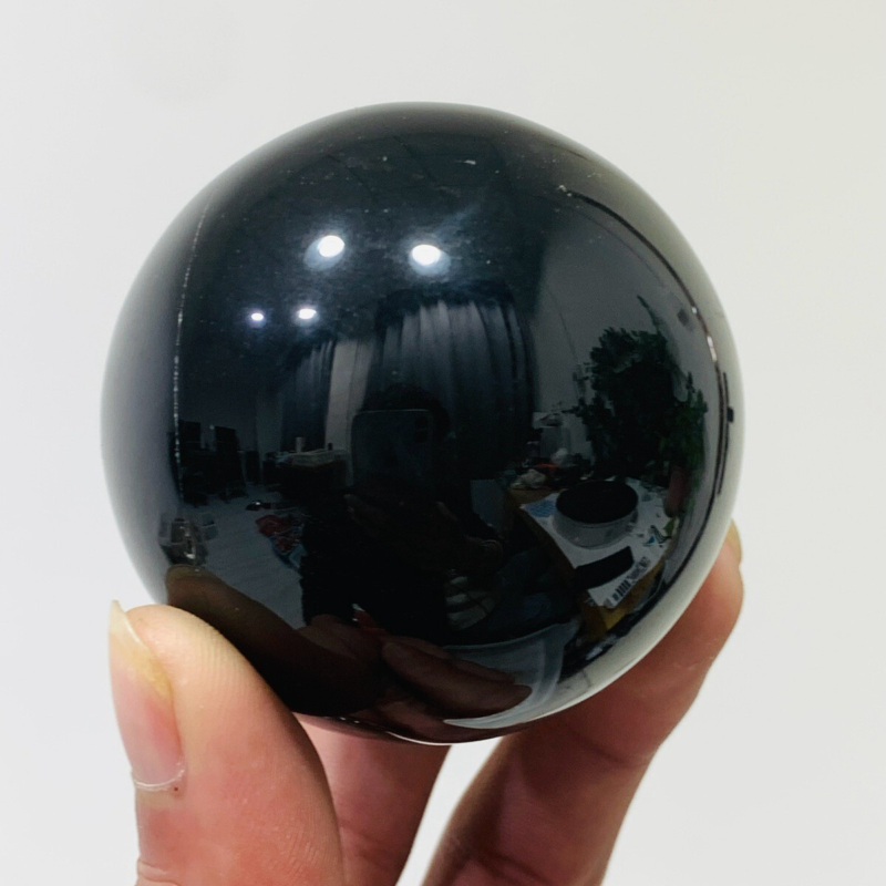 266g Natural Obsidian Quartz Ball Crystal Sphere Meditation Energy Healing