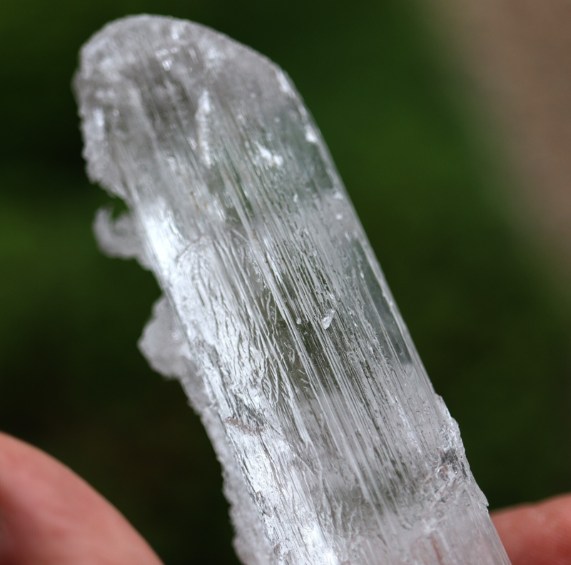 Doubly terminated Gypsum var. Selenite. 24 cm. Lily Mine, Pisco Prov., Ica, Peru