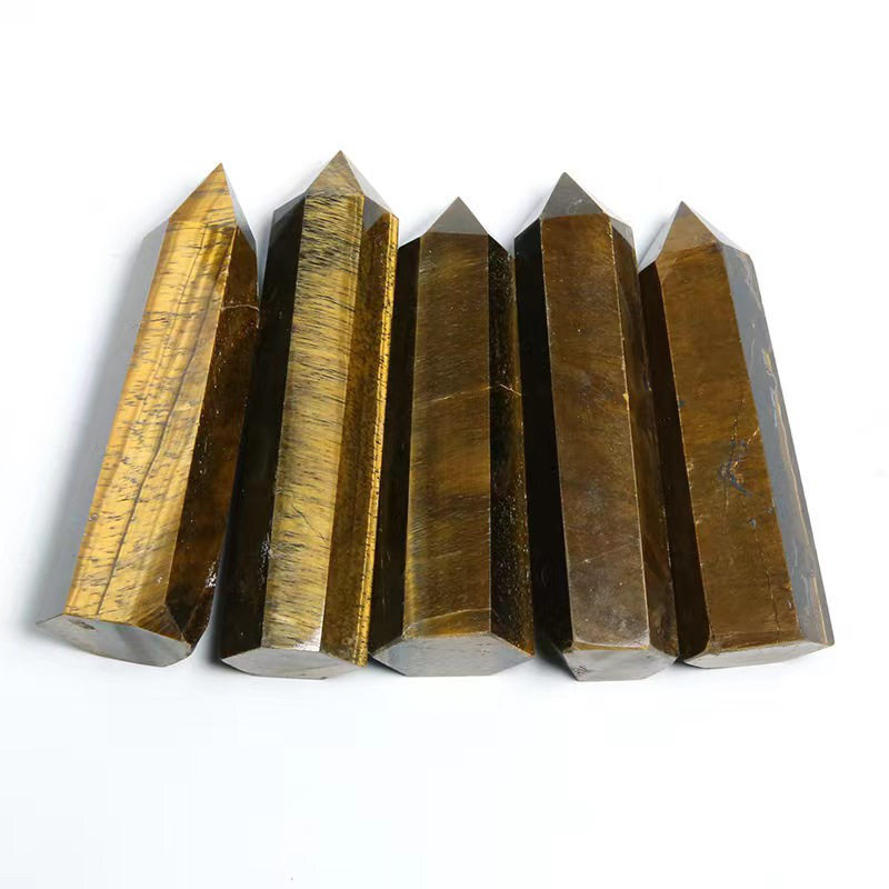 Natural Crystal Point Wand Tower Column Chakra Obelisk Quartz Healing Stone Rock