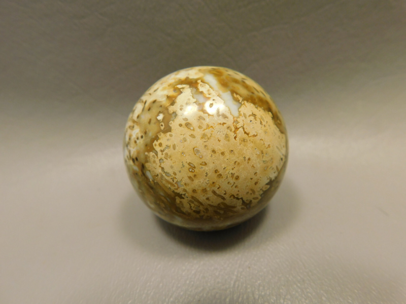 Petrified Palm Wood Sphere 1.6 inch or 40 mm Stone Indonesia #O15