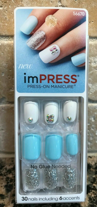 Kiss imPRESS Press-On Manicure One Step False Nails + Accents U PICK COLOR New!!