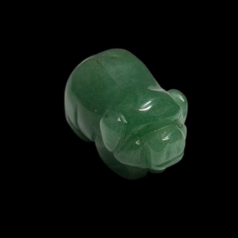 Raw Natural Quartz Crystal Skull Carved Pig Wild Boar Piggy Animal Healing Stone