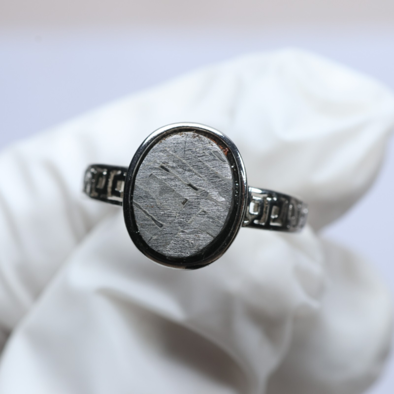 Muonionalusta meteorite RING ,size adjustable Ring R2212