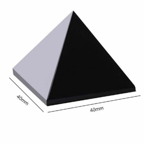 Natural Obsidian Pyramid Crystal Reiki Energy Healing Mineral Stone Specimen
