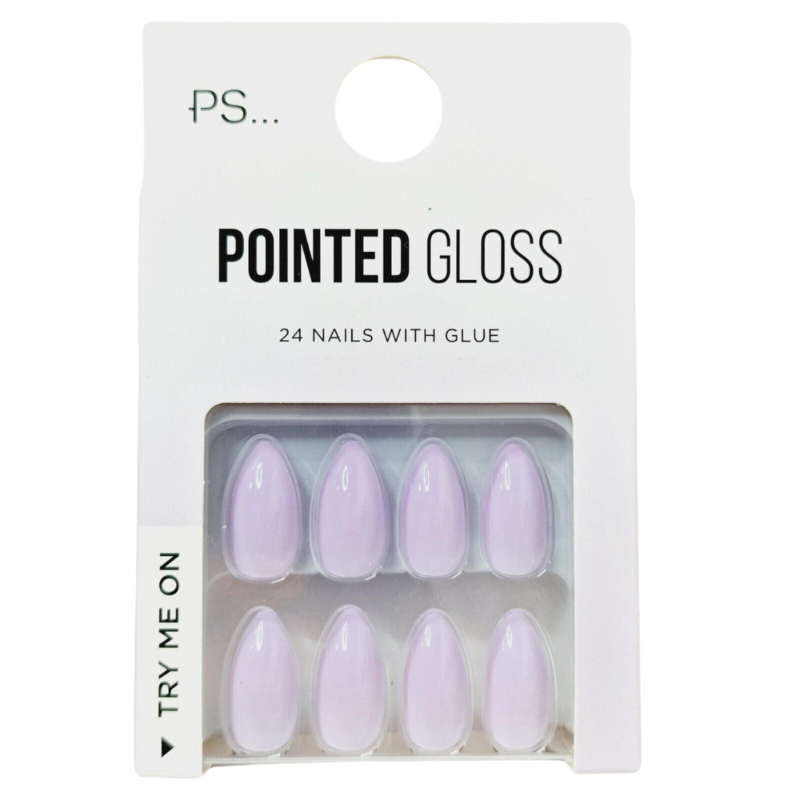 False Nails Press On Fake Tips Stick Coffin Square Full Cover Primark Glue 24pk