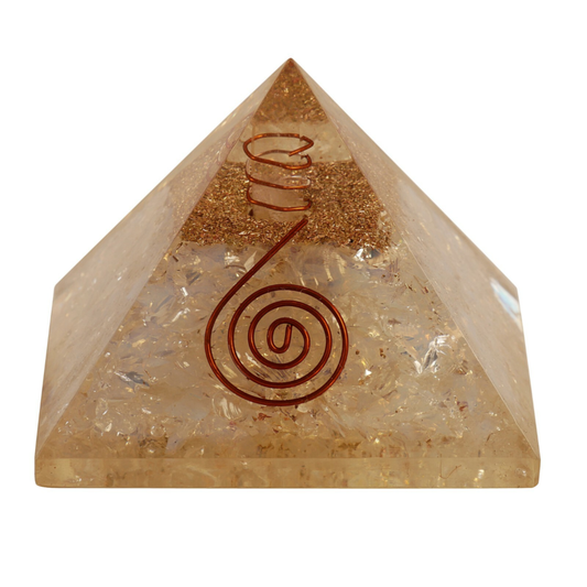 Clear Quartz Stone  Orgone Pyramid Healing Energy Generator Free Shipping