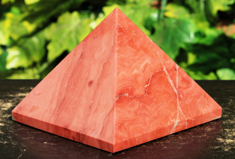 Pink Bustamite Pyramid Crystal Quartz Healing Display Specimen Stone Huge 190mm