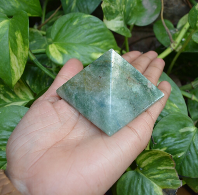 Chakra Pyramid Stone Crystal Yoga Healing NATURAL Spirituality Specimen~I-4842