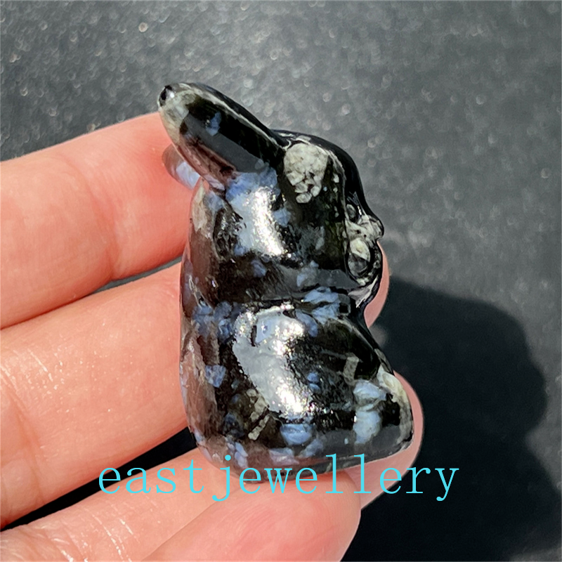 1.5" Natural quartz carved Pikachu skull Quartz crystal skull reiki healing
