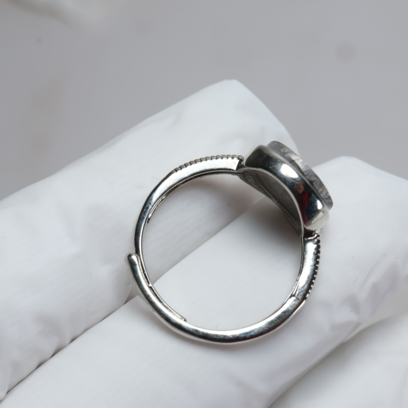 Muonionalusta meteorite RING ,size adjustable Ring R2085