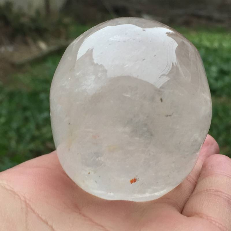 0.26kg Natural clear quartz skull carved Quartz Crystal skull Healing