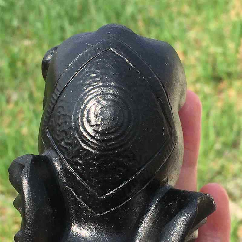 0.35kg Natural obsidian elephant carved Quartz Crystal skull Healing
