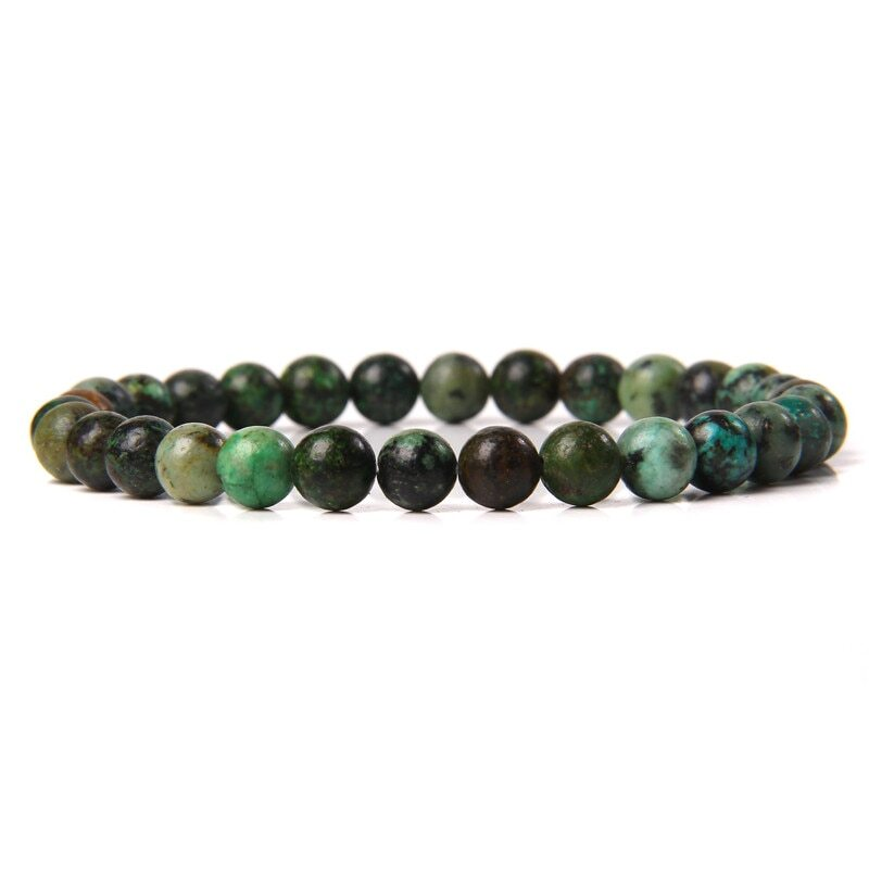 Handmade Natural 6mm Crystal Agates Stretch Bracelet for Women Men Jewelry Gifts