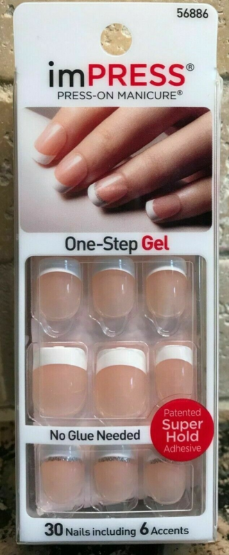 Kiss imPRESS Press-On Manicure One Step False Nails + Accents U PICK COLOR New!!