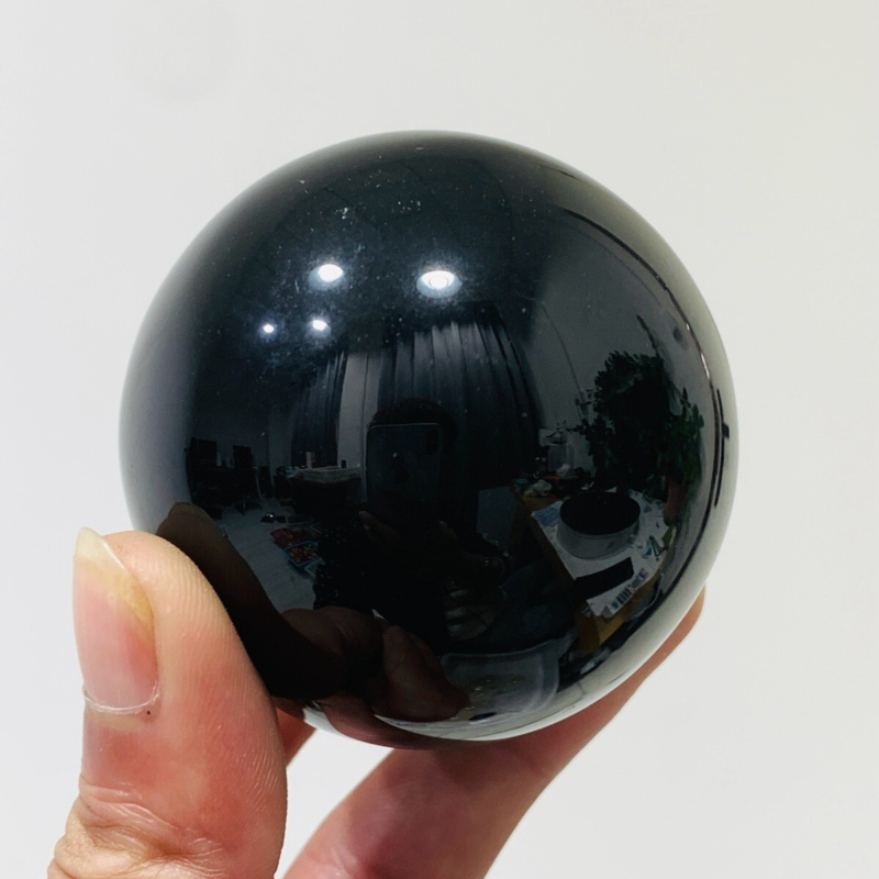 266g Natural Obsidian Quartz Ball Crystal Sphere Meditation Energy Healing