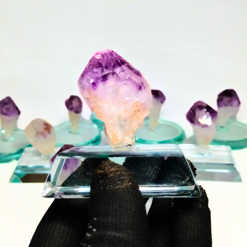 Natural Shape Random Raw Amethyst Crystals Stone Piece for Collection 1 pc 1 Oz
