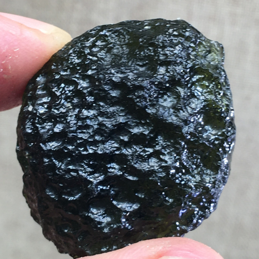 76.5Ct MOLDAVITE From Czech Republic From Meteorite Impact With Chips