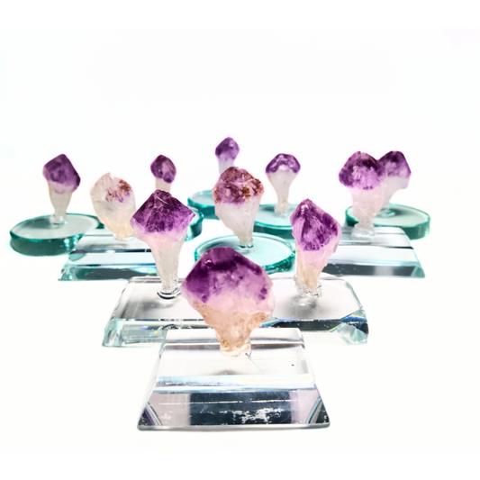 Natural Shape Random Raw Amethyst Crystals Stone Piece for Collection 1 pc 1 Oz