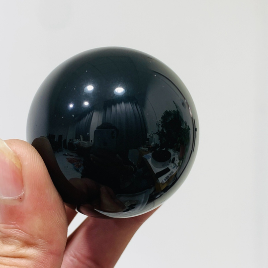 153g Natural Obsidian Quartz Ball Crystal Sphere Meditation Energy Healing