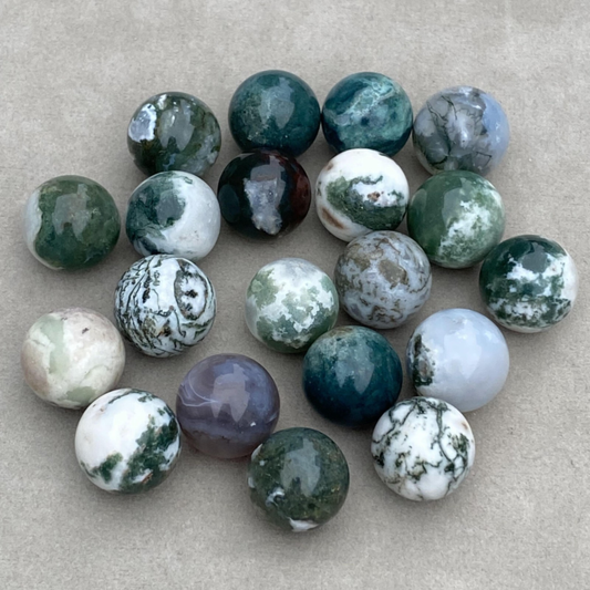 20pcs Wholesale Natural Aquatic agate Ball Quartz Crystal 15mm Sphere+box Reiki