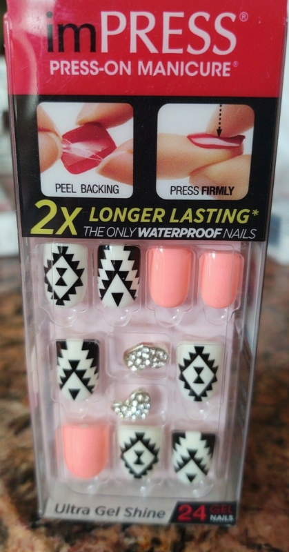 Kiss imPRESS Press-On Manicure One Step False Nails + Accents U PICK COLOR New!!