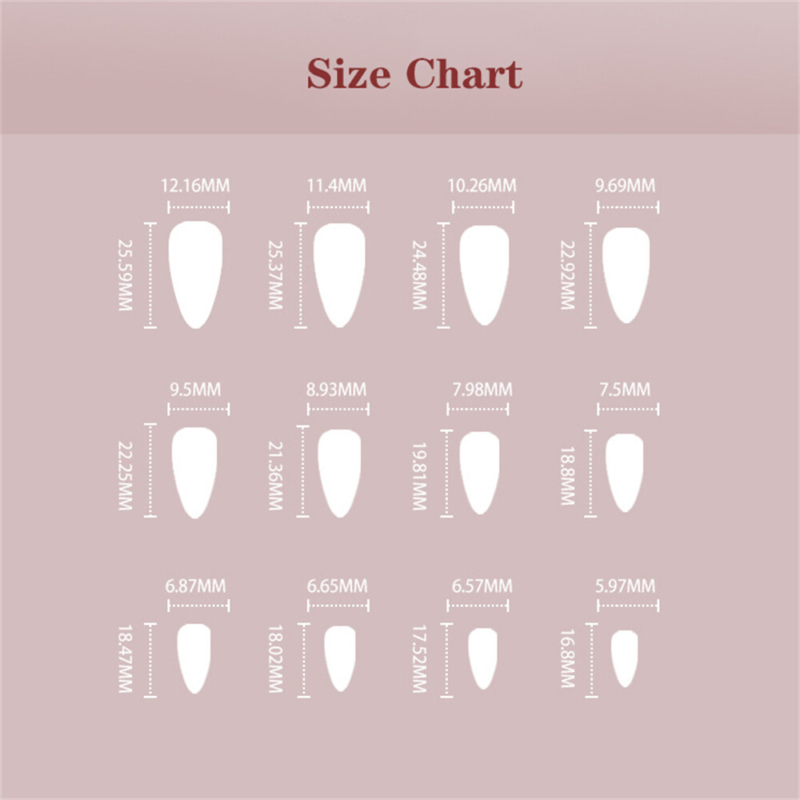 Laser Purple Aurora False Nail Short Almond Press on Nails for Nails Art 24pcs
