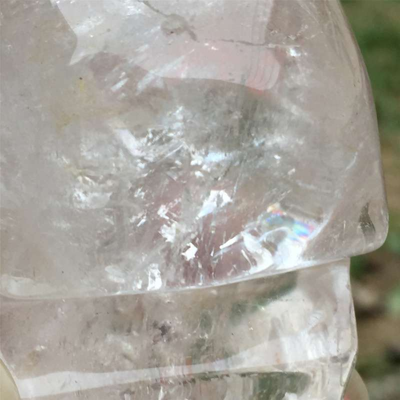 0.26kg Natural clear quartz skull carved Quartz Crystal skull Healing