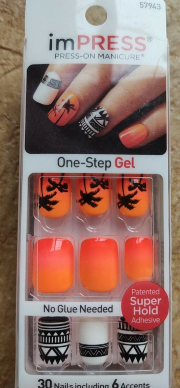 Kiss imPRESS Press-On Manicure One Step False Nails + Accents U PICK COLOR New!!