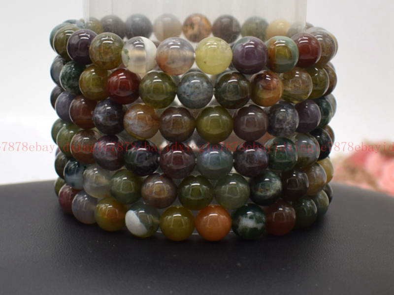 Wholesale Lots 6 Pcs 7.5" Natural Crystal Healing Gemstone Stretch Bracelet