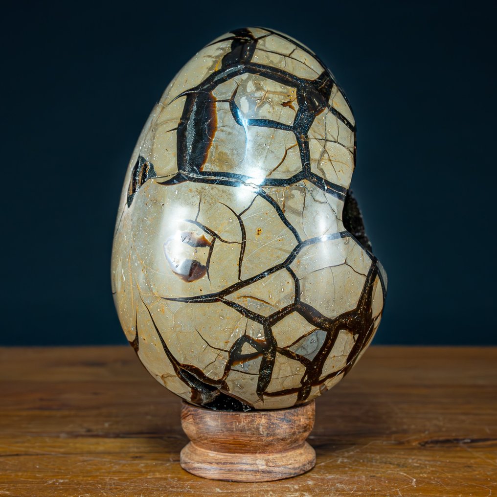 Natural Big Septarian Druse with Calcite Crystals Egg- 5000 g