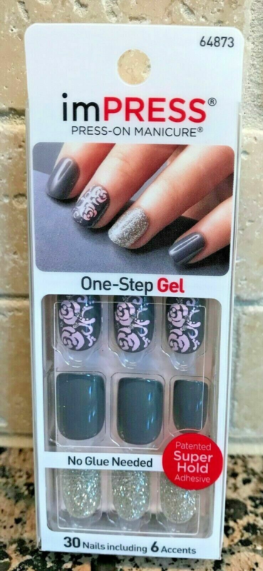Kiss imPRESS Press-On Manicure One Step False Nails + Accents U PICK COLOR New!!