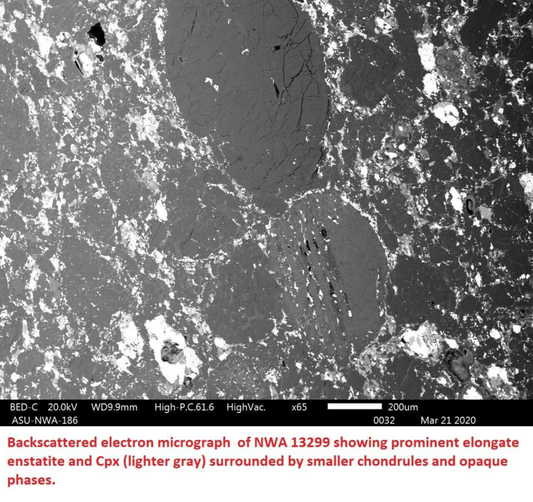 Meteorite NWA 13299 - Enstatite Chondrite (Unequilibrated) - Type EH3