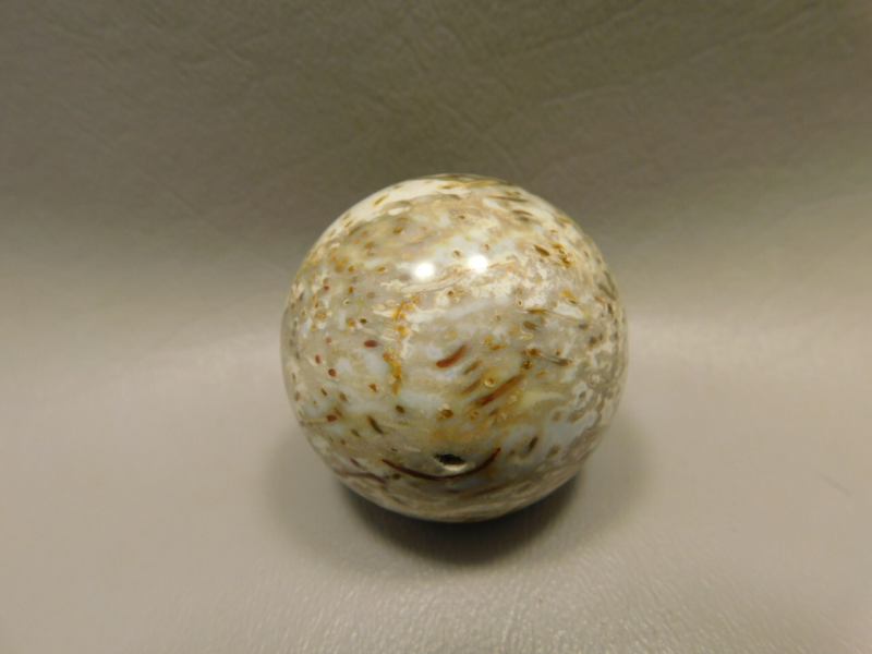 Petrified Palm Wood Sphere 1.6 inch or 40 mm Stone Indonesia #O15