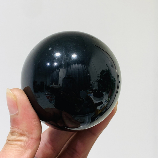 312g Natural Obsidian Quartz Ball Crystal Sphere Meditation Energy Healing