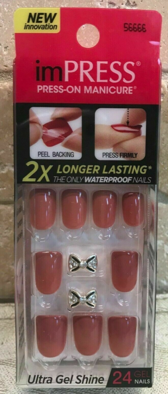 Kiss imPRESS Press-On Manicure One Step False Nails + Accents U PICK COLOR New!!
