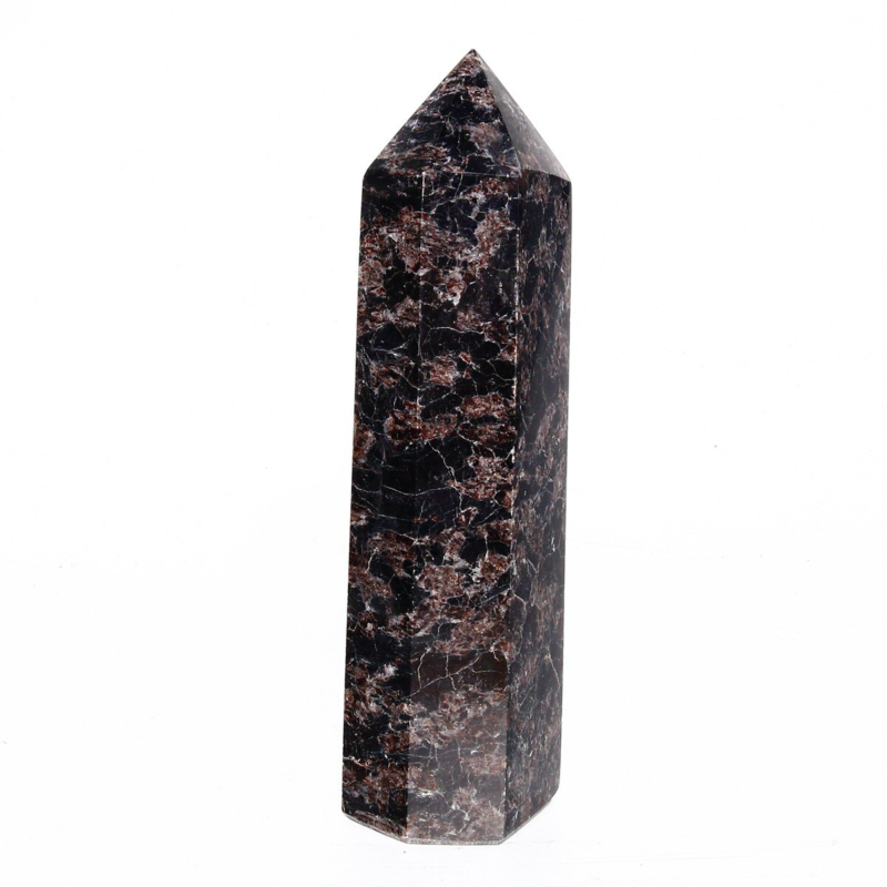1052g Natural Fireworks Stone Obelisk Quartz Tower Crystal Wand Point Healing