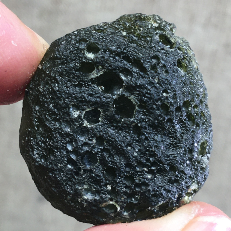 50.2Ct MOLDAVITE From Czech Republic From Meteorite Impact With Chips